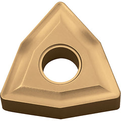 WNMG 431 PV730, 1/64″ Corner Radius, 3/16″ Thick, 1/2″ Inscribed Circle, TiAlN/TiN, 80 Degree Trigon, Turning Indexable Insert