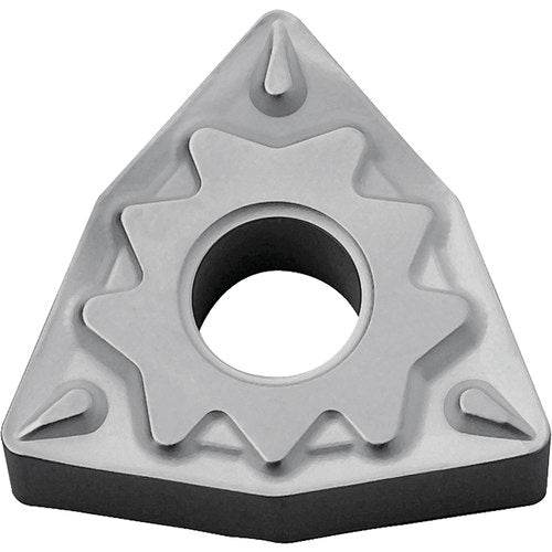 WNMG 332 HQ TN60, 1/32″ Corner Radius, 3/16″ Thick, 3/8″ Inscribed Circle, TiCN/NbC, Trigon, Turning Indexable Insert - Exact Industrial Supply