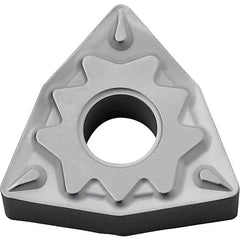 WNMG 332 HQ TN60, 1/32″ Corner Radius, 3/16″ Thick, 3/8″ Inscribed Circle, TiCN/NbC, Trigon, Turning Indexable Insert - Exact Industrial Supply