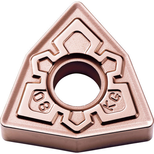 WNMG 433 KG CA310, 3/64″ Corner Radius, 3/16″ Thick, 1/2″ Inscribed Circle, TiCnulll2O3/Ti, Trigon, Turning Indexable Insert
