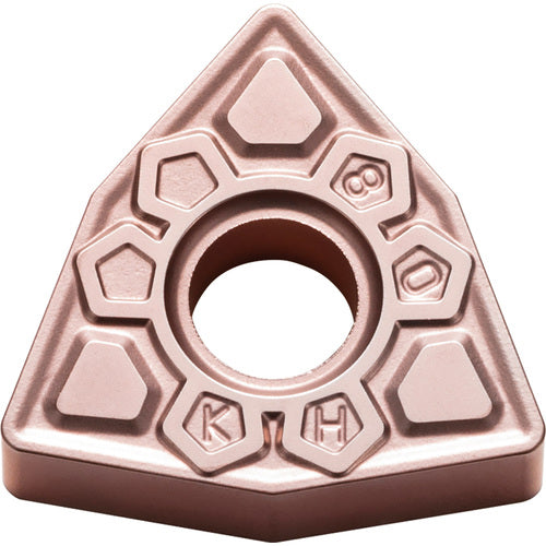 WNMG 434 KH CA315, 1/16″ Corner Radius, 3/16″ Thick, 1/2″ Inscribed Circle, TiCnulll2O3/Ti, Trigon, Turning Indexable Insert - Exact Industrial Supply