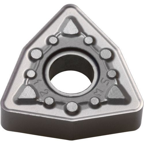 WNMG 433 MS PR005S, 3/64″ Corner Radius, 3/16″ Thick, 1/2″ Inscribed Circle, MEGACOAT HARD, Trigon, Turning Indexable Insert