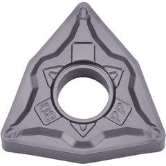 WNMG 4305 PP PV7010, 0.0079″ Corner Radius, 3/16″ Thick, 1/2″ Inscribed Circle, TiCN (MEGACOAT), Trigon, Turning Indexable Insert - Exact Industrial Supply
