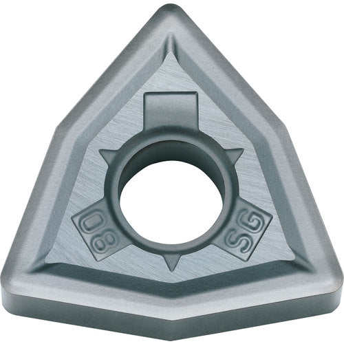 WNMG 432 SG PR1535, 1/32″ Corner Radius, 3/16″ Thick, 1/2″ Inscribed Circle, MEGACOAT NANO, 80 Degree Trigon, Turning Indexable Insert