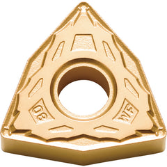 WNMG 431 WF CA510, 1/64″ Corner Radius, 3/16″ Thick, 1/2″ Inscribed Circle, TiCnulll2O3/TiN, Trigon, Turning Indexable Insert