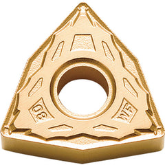 WNMG 432 WF CA530, 1/32″ Corner Radius, 3/16″ Thick, 1/2″ Inscribed Circle, TiCl2O3/TiN, 80 Degree Trigon, Turning Indexable Insert