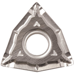WNMG 431 WQ TN620, 1/64″ Corner Radius, 3/16″ Thick, 1/2″ Inscribed Circle, TiCN, Trigon, Turning Indexable Insert - Exact Industrial Supply