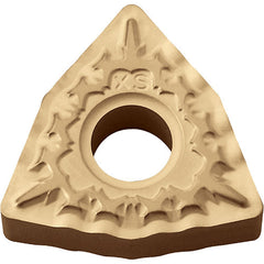 WNMG 432 XS CA515, 1/32″ Corner Radius, 3/16″ Thick, 1/2″ Inscribed Circle, TiCl2O3/TiN, 80 Degree Trigon, Turning Indexable Insert