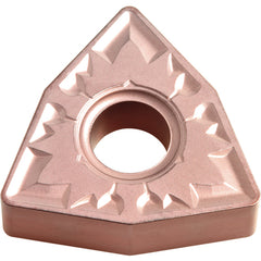 WNMG 433 ZS CA310, 3/64″ Corner Radius, 3/16″ Thick, 1/2″ Inscribed Circle, TiCnulll2O3/Ti, Trigon, Turning Indexable Insert - Exact Industrial Supply