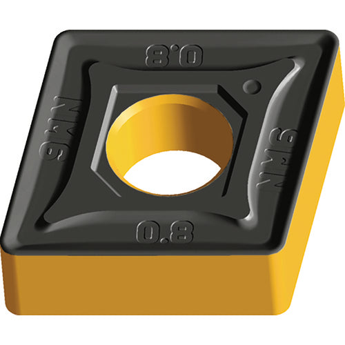 CNMG 433 Double-sided|G WPP20, 3/64″ Corner Radius, 3/16″ Thick, 1/2″ Inscribed Circle, 80° Diamond, Turning Indexable Insert - Eagle Tool & Supply