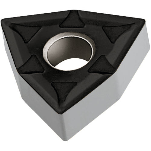 WNMG 331 Double-sided|G WPP01, 1/64″ Corner Radius, 3/16″ Thick, 3/8″ Inscribed Circle, 80° Trigon, Turning Indexable Insert - Eagle Tool & Supply