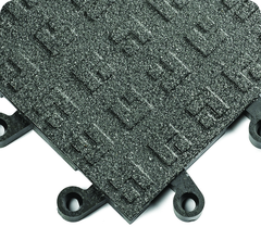 ErgoDeck General PupposeÂ Solid w/ GritShieldÂ Egronomic TilesÂ 18" x 18" x 7/8" Thick (Black) - Eagle Tool & Supply