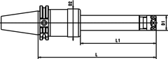 CAT 50 x PG 15 x 10 XL CAT powRgrip Toolholder - Eagle Tool & Supply