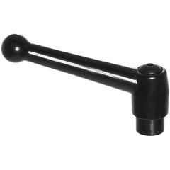 Model 70596, Clamp Lever Size 4 - Zinc Ball Style with Steel Insert, Screw and Spring tapped 3/8″–16 - Eagle Tool & Supply