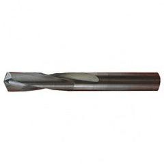 #27 Dia. × 0.144″ Shank × 5/8″ Flute Length × 2″ OAL, Stub, 118°, Bright, 2xD Flute, Round Solid Carbide Drill - Eagle Tool & Supply