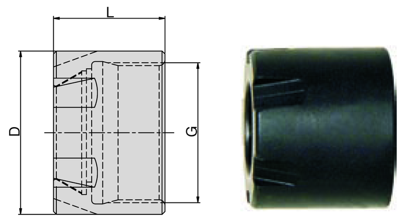 ER11M Top Clamping Nut -Mini - Eagle Tool & Supply