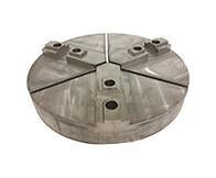 Round Chuck Jaws - Acme Serrated Key Type - Chuck Size 10" inches - Part #  RAC-10400A - Eagle Tool & Supply