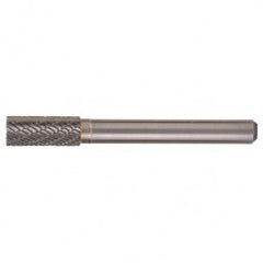 SB-5 Double Cut Solid Carbide Bur-Cylindrical with End Cut - Eagle Tool & Supply