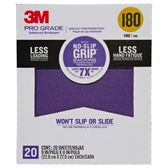 ‎3M Pro Grade Precision Faster Sanding Sanding Sheets 180 grit Fine 27180TRI-20 9″ × 11″ - Eagle Tool & Supply