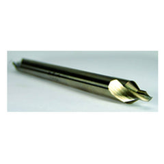 #3 × 4″ OAL 60 Degree HSS Long Combined Drill and Countersink Uncoated - Eagle Tool & Supply