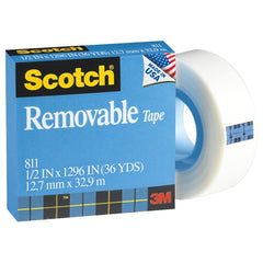 Scotch Removable Tape 811 1/2″ × 1296″ Boxed - Eagle Tool & Supply