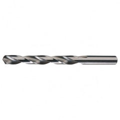 #45 RHS / RHC HSS 118 Degree Radial Point Slow Spiral Jobber Drill - Bright - Eagle Tool & Supply