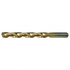 #12 RHS / RHC HSS-CO 8% (M42) 135 Degree Split Point Heavy Duty Cobalt Drill - TiN - Eagle Tool & Supply