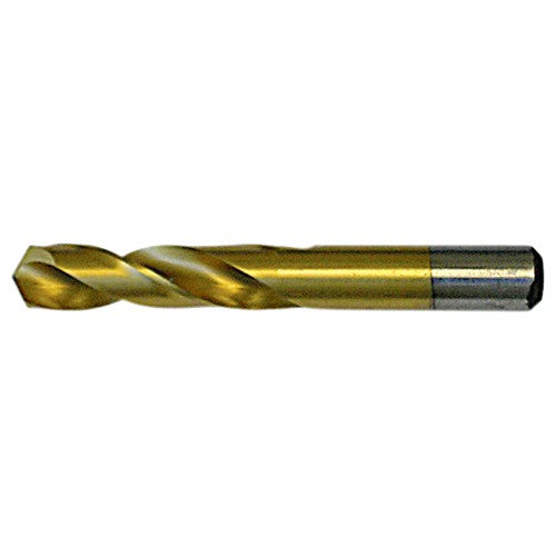 #5 RHS / RHC HSS 135 Degree Split Point Heavy Duty Screw Machine Drill - TiN - Exact Industrial Supply