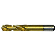 #4 RHS / RHC HSS 135 Degree Split Point Heavy Duty Screw Machine Drill - TiN - Exact Industrial Supply
