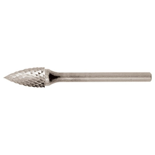 SG-5 Double Cut Solid Carbide Bur-Pointed Tree Shape - Exact Industrial Supply