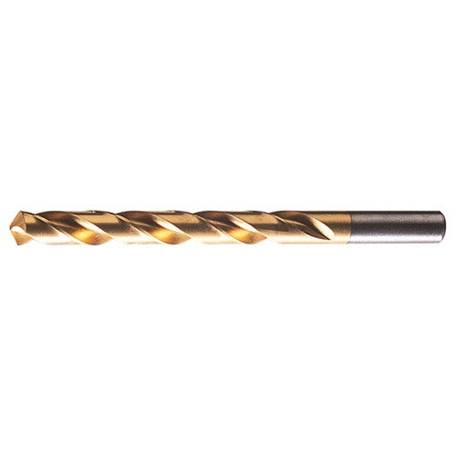 #2 RHS / RHC HSS 118 Degree Radial Point General Purpose Jobber Length Drill - TiN - Exact Industrial Supply