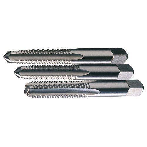 ‎7/16-20 UNF 4 Flute H3 HSS Standard Taper, Plug, and Bottoming Hand Tap Set- Bright