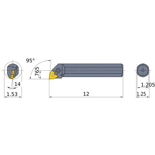 M-MWLNR-204-C BORING BAR