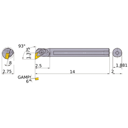 S-DDUNR-324-C BORING BAR