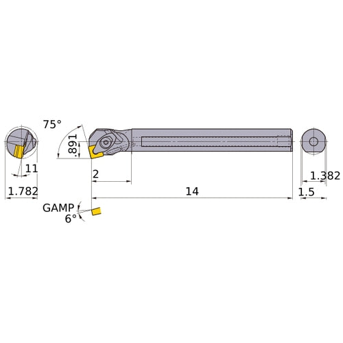 S-DSKNL-244-C BORING BAR