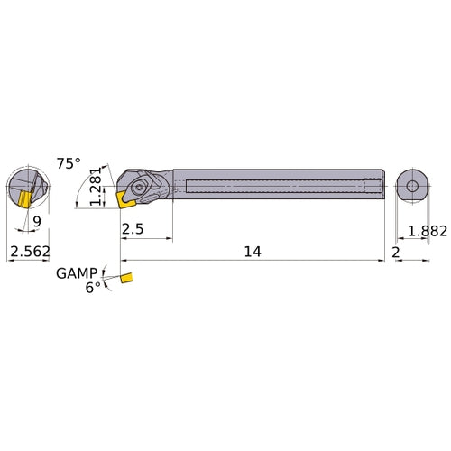 S-DSKNL-324-C BORING BAR