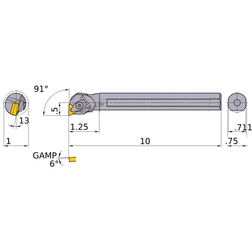 S-DTFNR-123-C BORING BAR