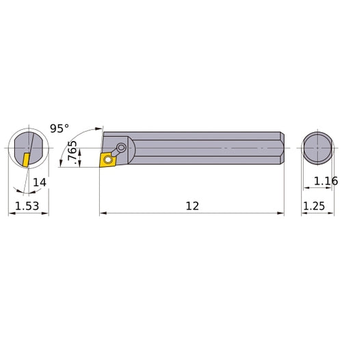 S-MCLNL-204 BORING BAR