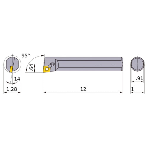 S-MCLNR-164 BORING BAR