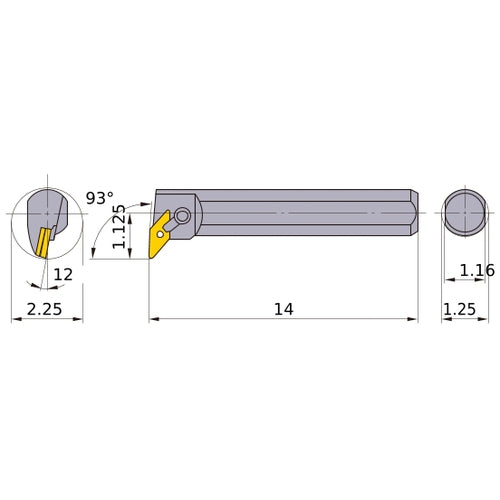 S-MVUNR-203 BORING BAR