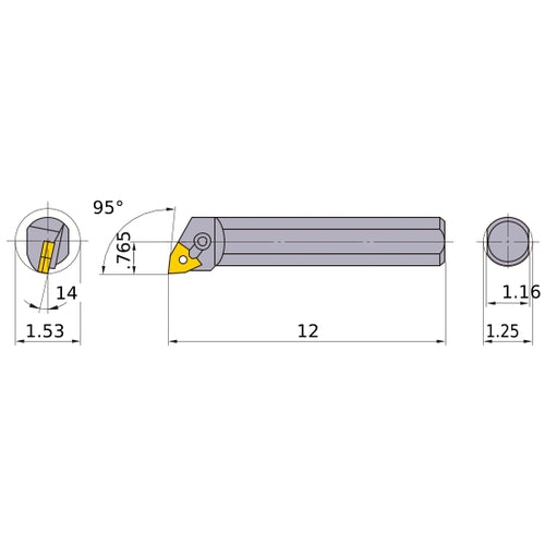 S-MWLNR-204 BORING BAR