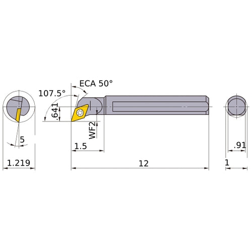 S-SDQCR-164 BORING BAR