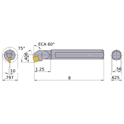 S-SSKCR-103 BORING BAR