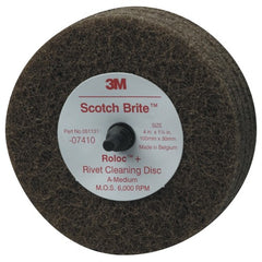 ‎Scotch-Brite Rivet Cleaning Disc 07410 4″ × 1-1/4″ A MED - Eagle Tool & Supply