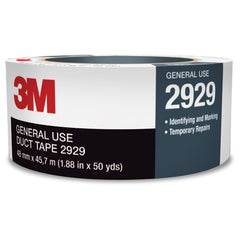 3M General Use Duct Tape 2929 Silver 1.88″ × 50 yd 5.5 mil Individually Wrapped Conveniently Packaged - Eagle Tool & Supply