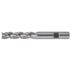 ‎3/4″ × 3/4″ × 1-1/2″ × 4″ RHS / RHC Solid Carbide 3-Flute Square End High-Performance Roughing End Mill - Bright