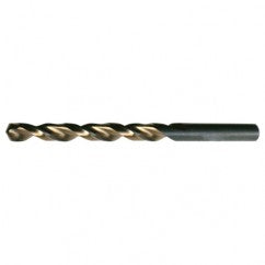 #39 RHS / RHC HSS 135 Degree Split Point Heavy Duty Parabolic Jobber Length Drill - Black & Gold - Eagle Tool & Supply