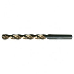 #39 RHS / RHC HSS 135 Degree Split Point Heavy Duty Parabolic Jobber Length Drill - Black & Gold - Eagle Tool & Supply