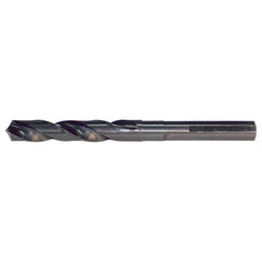 18.50mm RHS / RHC HSS 118 Degree Split Point Silver & Deming Reduced Shank Drill - Steam Oxide - Exact Industrial Supply