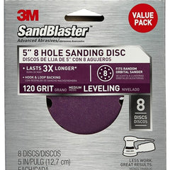 3M SandBlaster Sanding Discs 99623SB-ES 5″ × 8Hole 120 grit - Eagle Tool & Supply